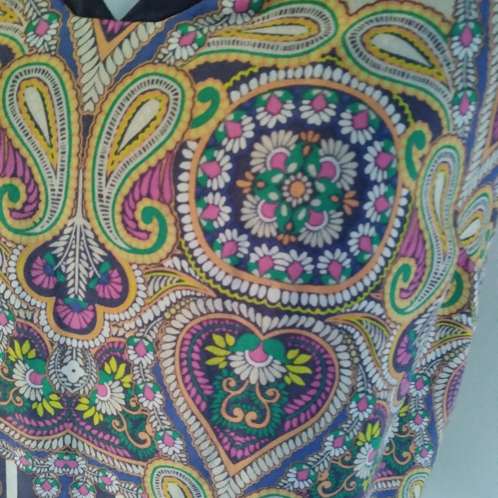 Anthropologie Silk Paisley Dress - Picture 3 of 9